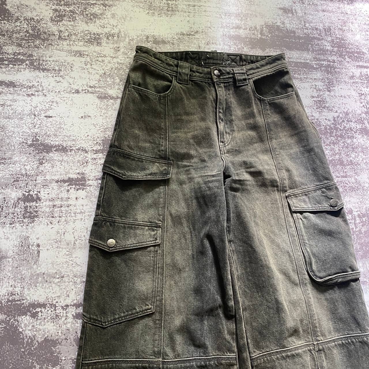 Japanese Brand Vintage If Six Was Nine ADJACENT Grey Denim Cargo Size US 32 / EU 48 - 4 Thumbnail