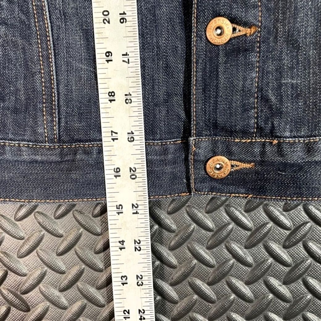 Wrangler Wrangler Denim Jacket Women's Small Dark Wash Jean Button Up 1947 Western Style Size 28" / US 6 / IT 42 - 6 Thumbnail