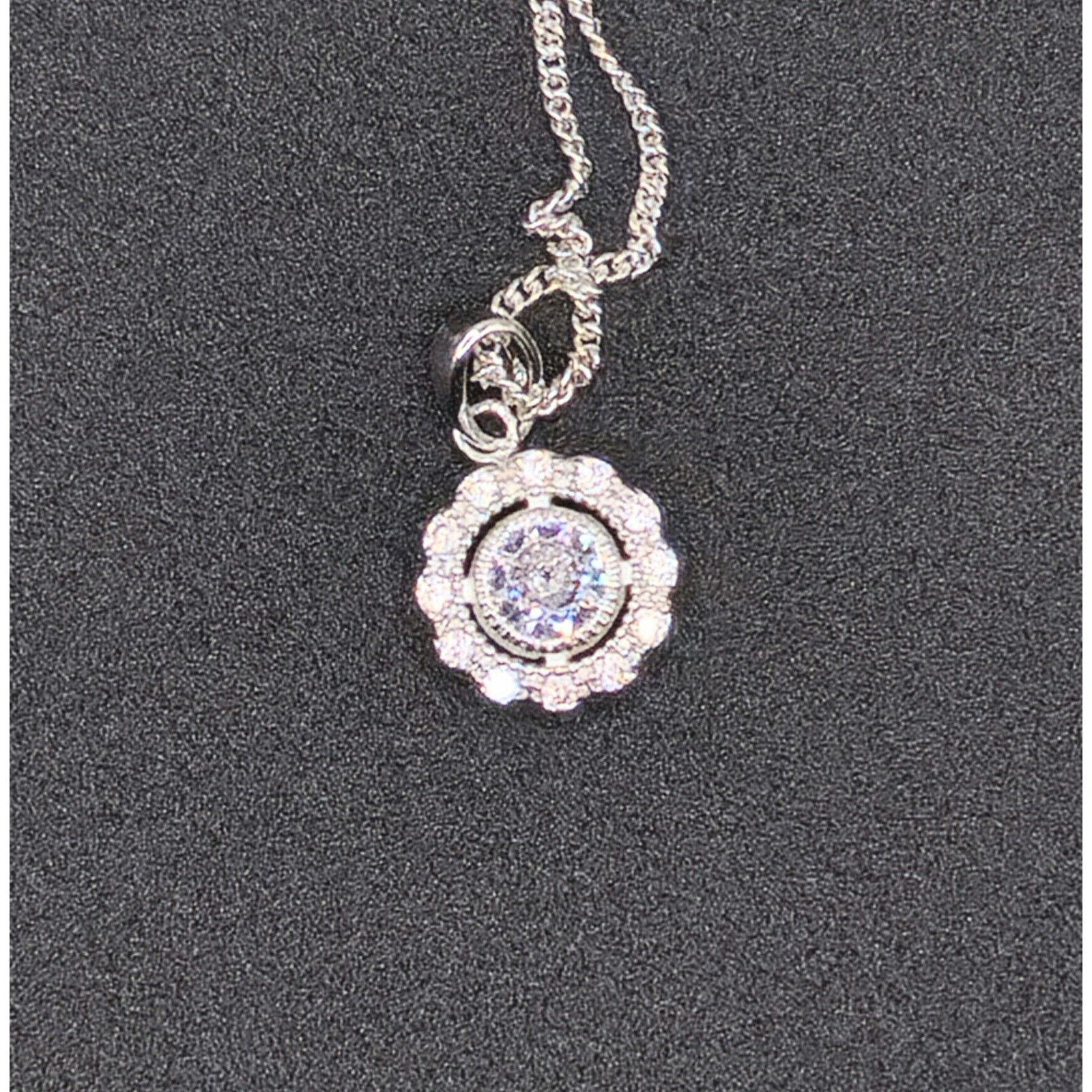 Other Double Halo Necklace Made with Swarovski Crystals | 18" Size ONE SIZE - 5 Thumbnail
