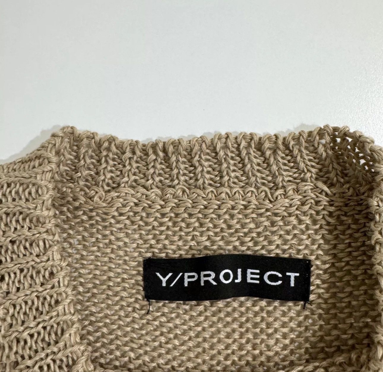 Y/Project Y/PROJECT Oversized Colossus Of Rhodes Postcard Linen Knit S Size S / US 4 / IT 40 - 6 Thumbnail