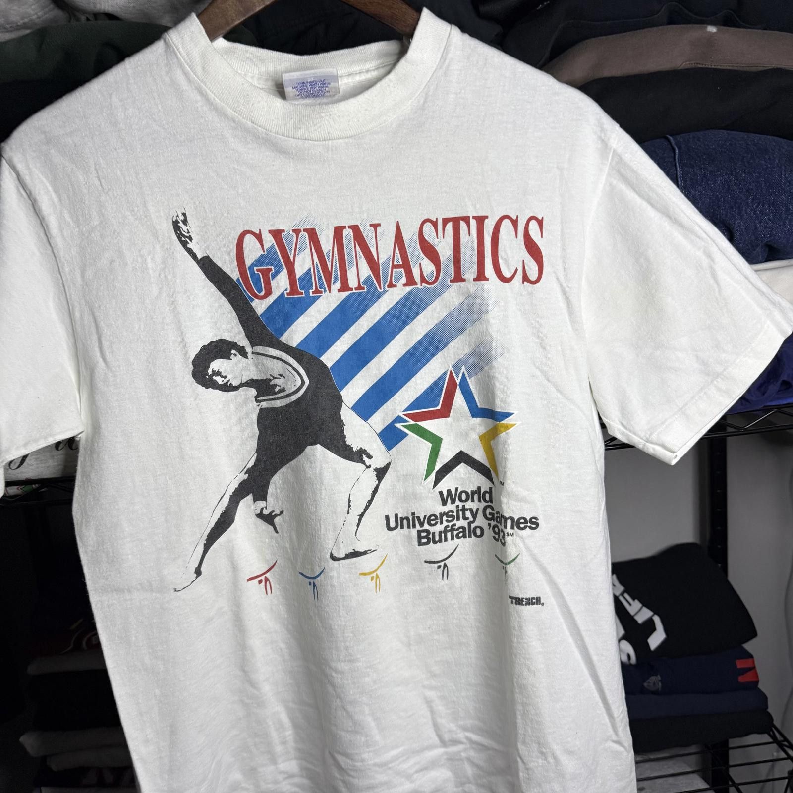 Designer 1993 World University Games Buffalo T-shirt Size US M / EU 48-50 / 2 - 2 Thumbnail