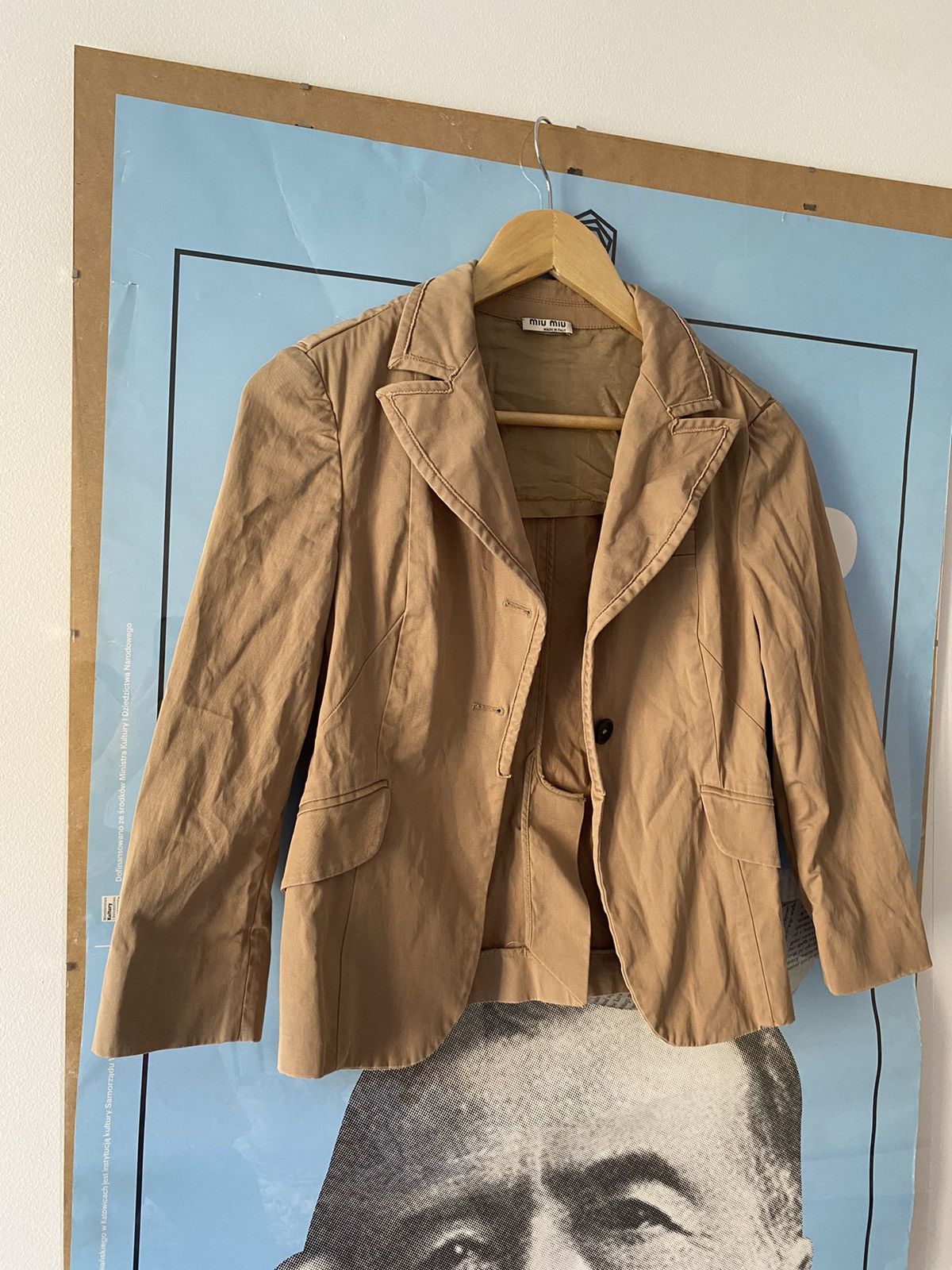 Miu Miu × Prada Miu Miu vintage blazer Size M / US 6-8 / IT 42-44 - 1 Thumbnail