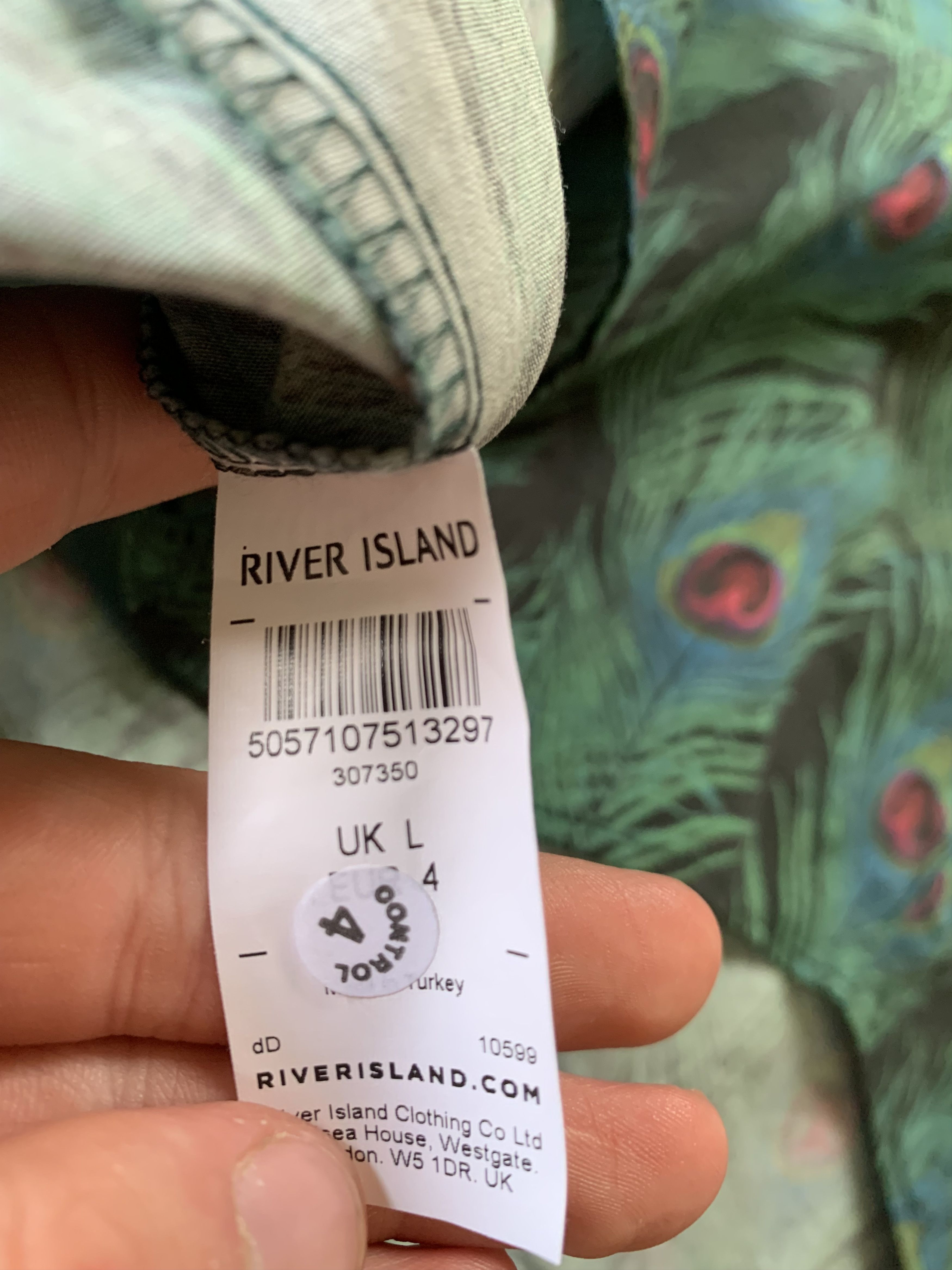 River Island River Island Slim Fit Hawaiian Shirt Size US L / EU 52-54 / 3 - 7 Thumbnail