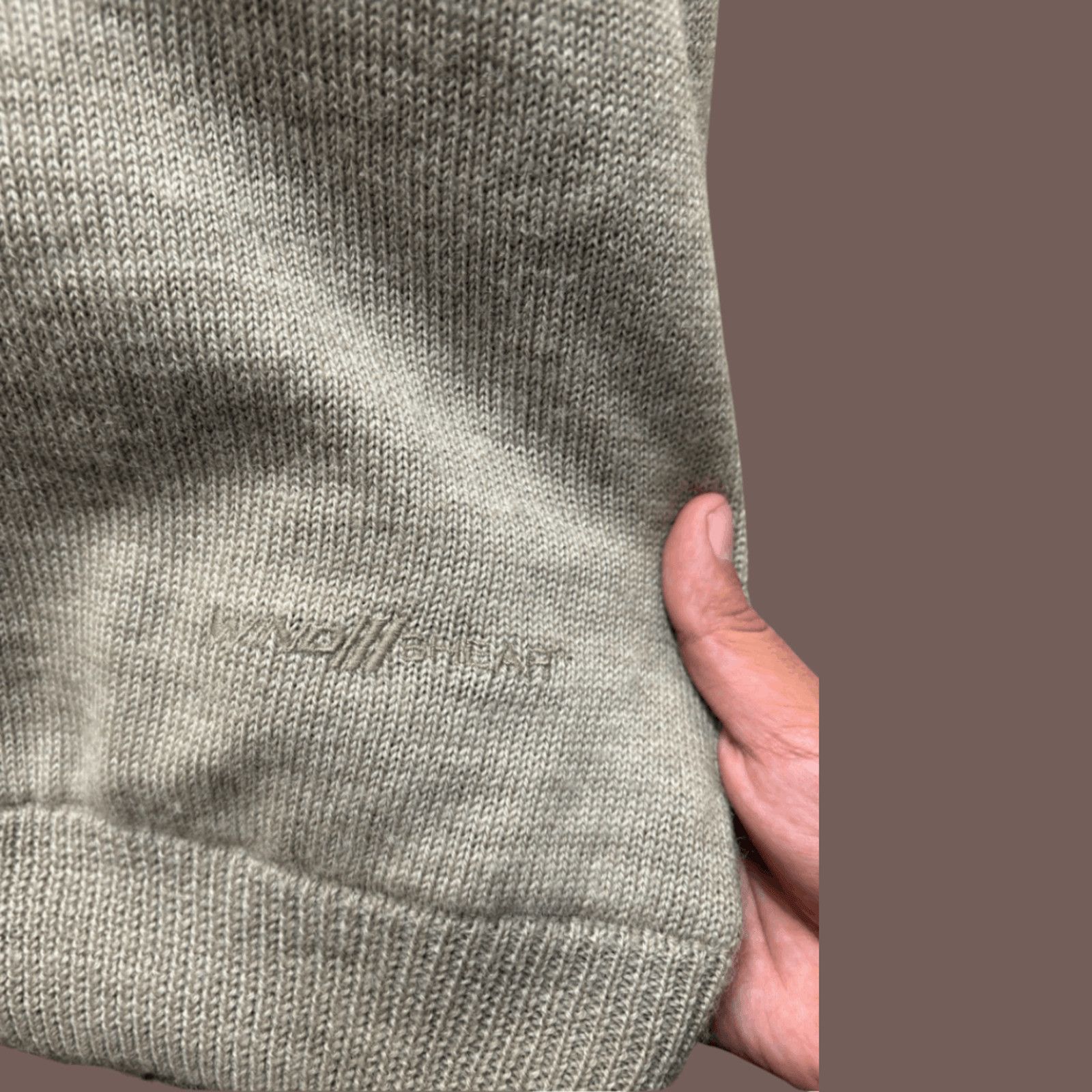 Cabelas VTG Half-Zip Sweater | Cabela’s Beige Wool | Gorpcore Size US L / EU 52-54 / 3 - 3 Thumbnail