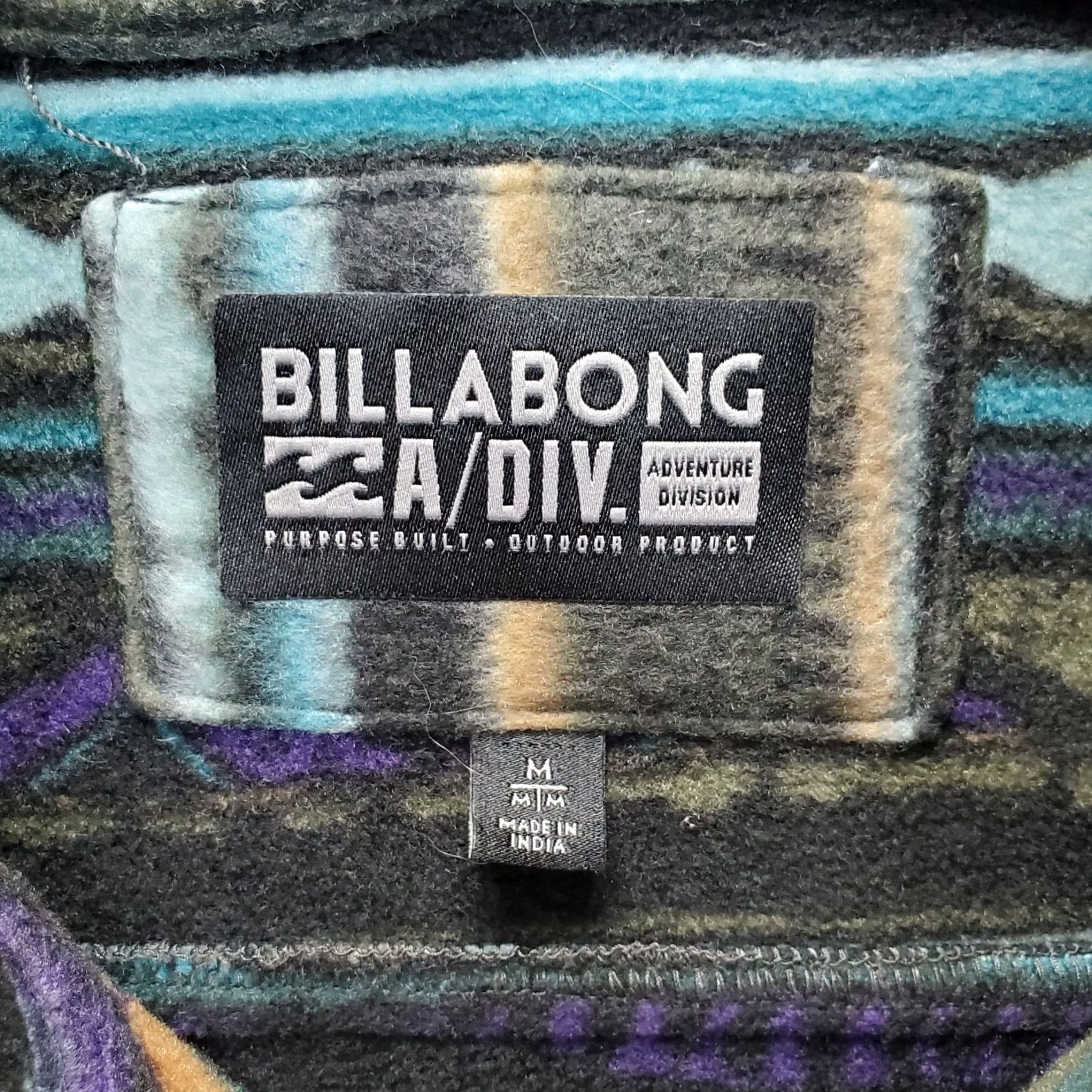 Billabong Billabong Furnace Anorak Pullover Hoodie Mens M Multicolor Aztec Southwestern Long Sleeve Hooded Fleece Pocket(s) Regular Shirt Mens Size M Size US M / EU 48-50 / 2 - 5 Thumbnail