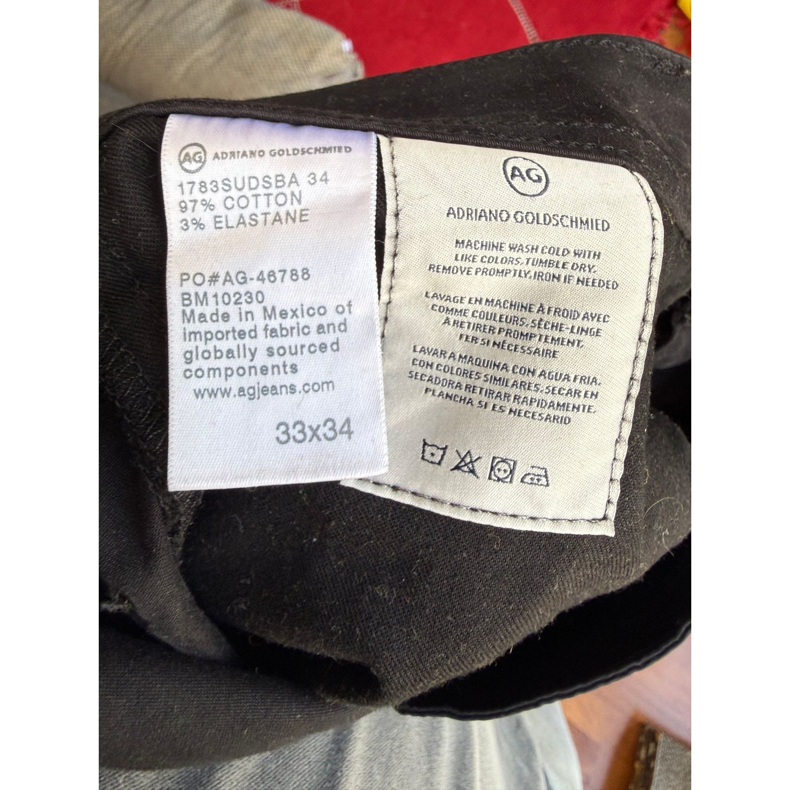 AG Jeans AG Adriano Goldschmied The Tellis Slim Pants Size US 33 - 5 Thumbnail