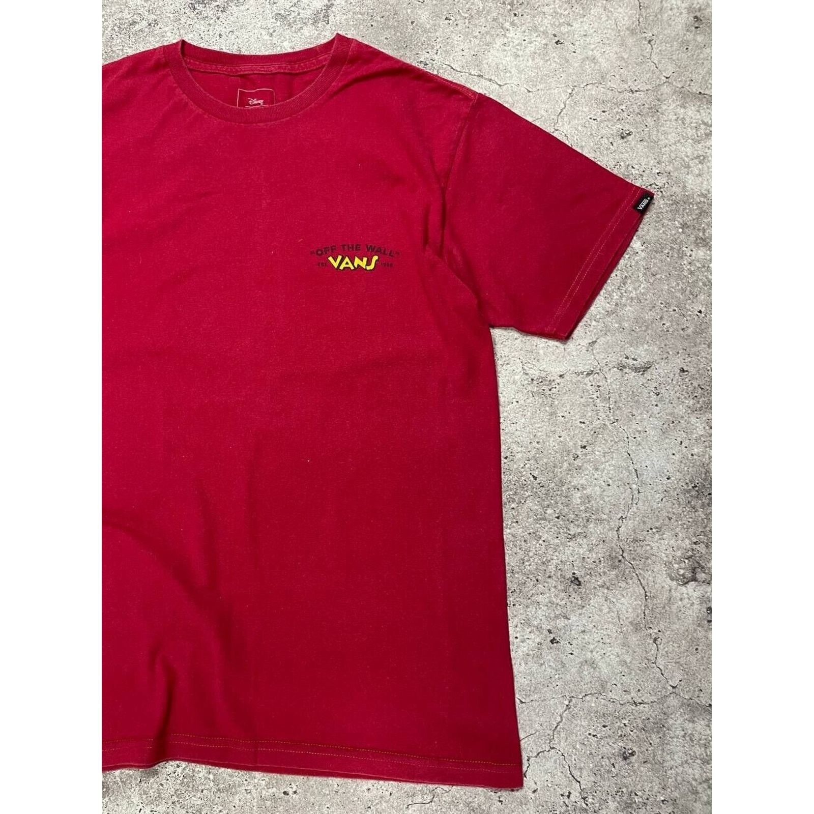 Disney × Vans Vans x Disney Mickey Mouse Red T-Shirt Small Classic Fit Size S / US 4 / IT 40 - 4 Thumbnail
