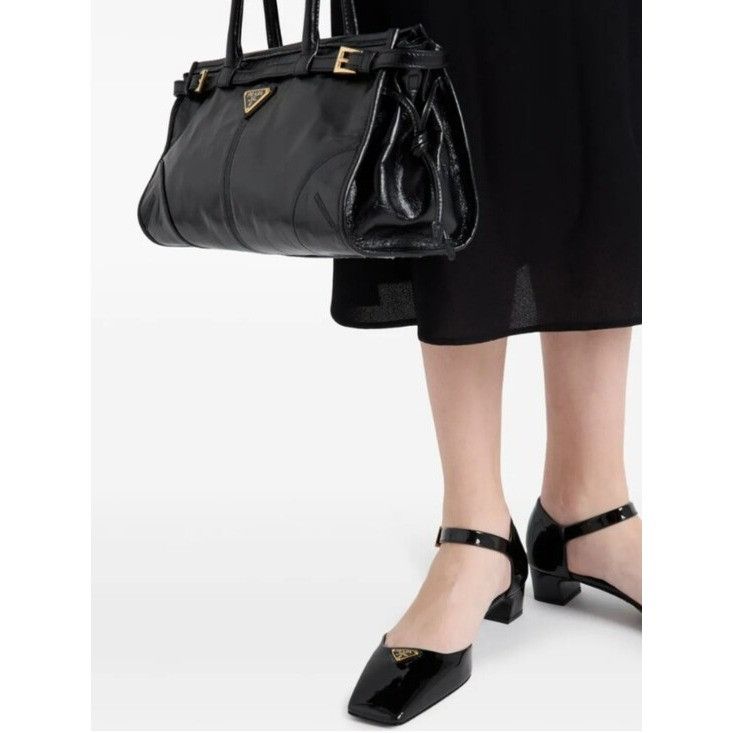 Prada Prada Vernice 35mm Patent-Leather Pumps NIB Size US 9.5 / IT 39.5 - 5 Thumbnail