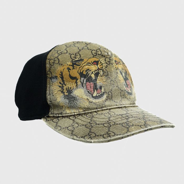 Gucci Tigers Print GG Supreme Baseball Hat