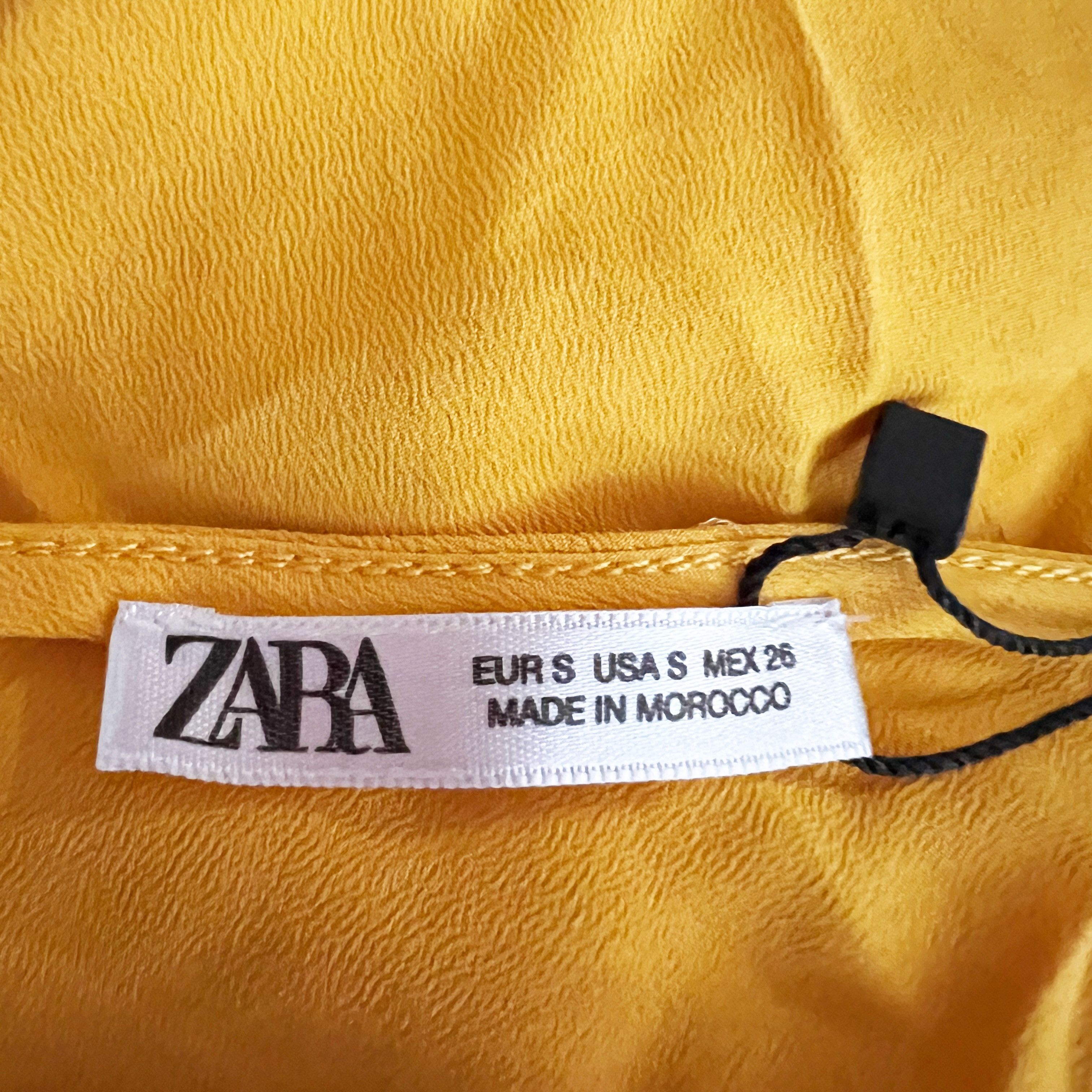 Zara NEW Zara Silk Blend Chiffon One Shoulder Size S / US 4 / IT 40 - 2 Thumbnail