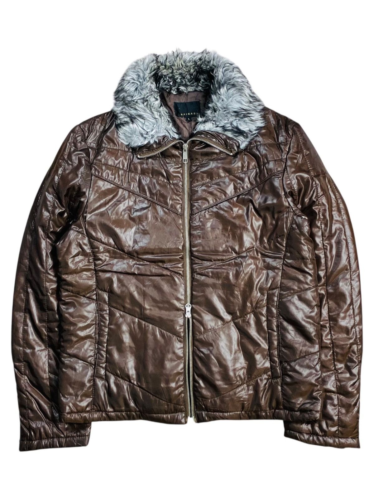 Tornado Mart RESTOCK Spinach - Vkei Style Trim Fur Jacket Size US M / EU 48-50 / 2 - 1 Thumbnail