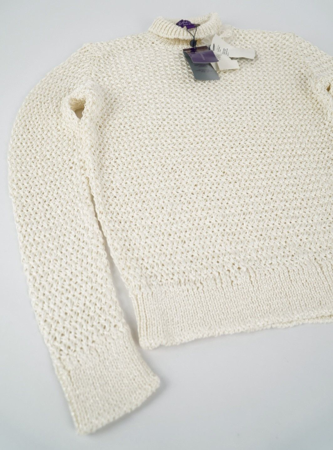 Ralph Lauren Purple Label Ralph Lauren Purple Label - Knit Jumper - Off white Size M / US 6-8 / IT 42-44 - 7 Thumbnail