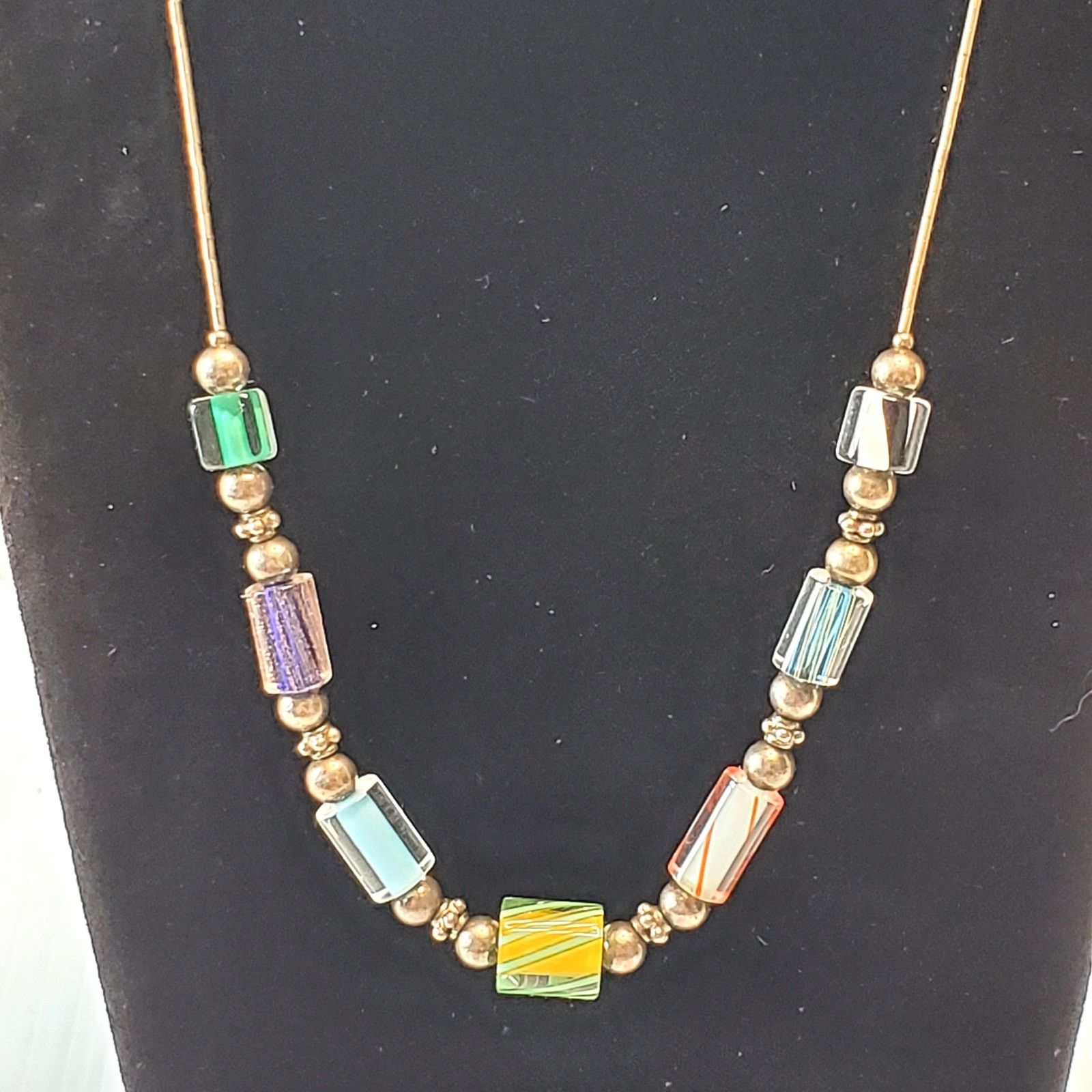 Other Retro Glass Bead Necklace 16" Vtg Size ONE SIZE - 1 Thumbnail