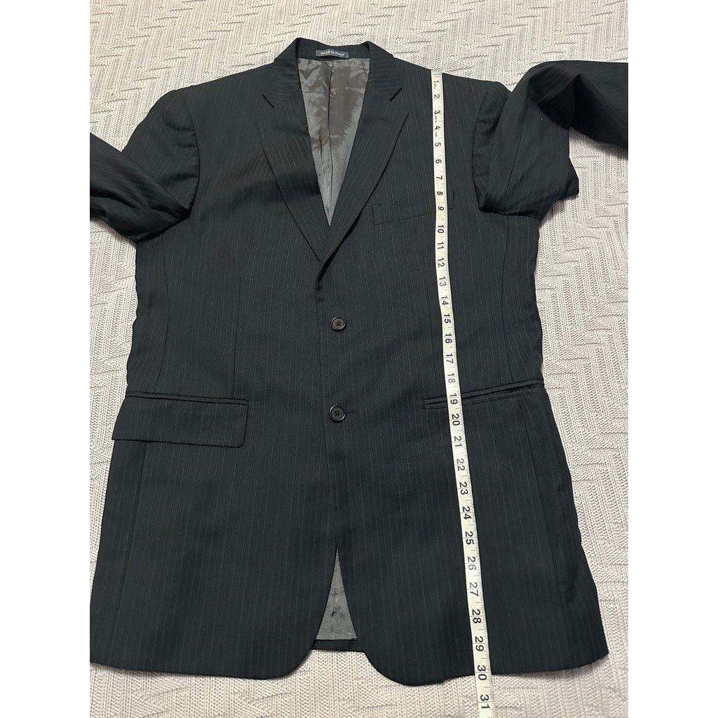 Calvin Klein Calvin Klein black pinstripe wool blazer size 40R Size 40R - 7 Thumbnail