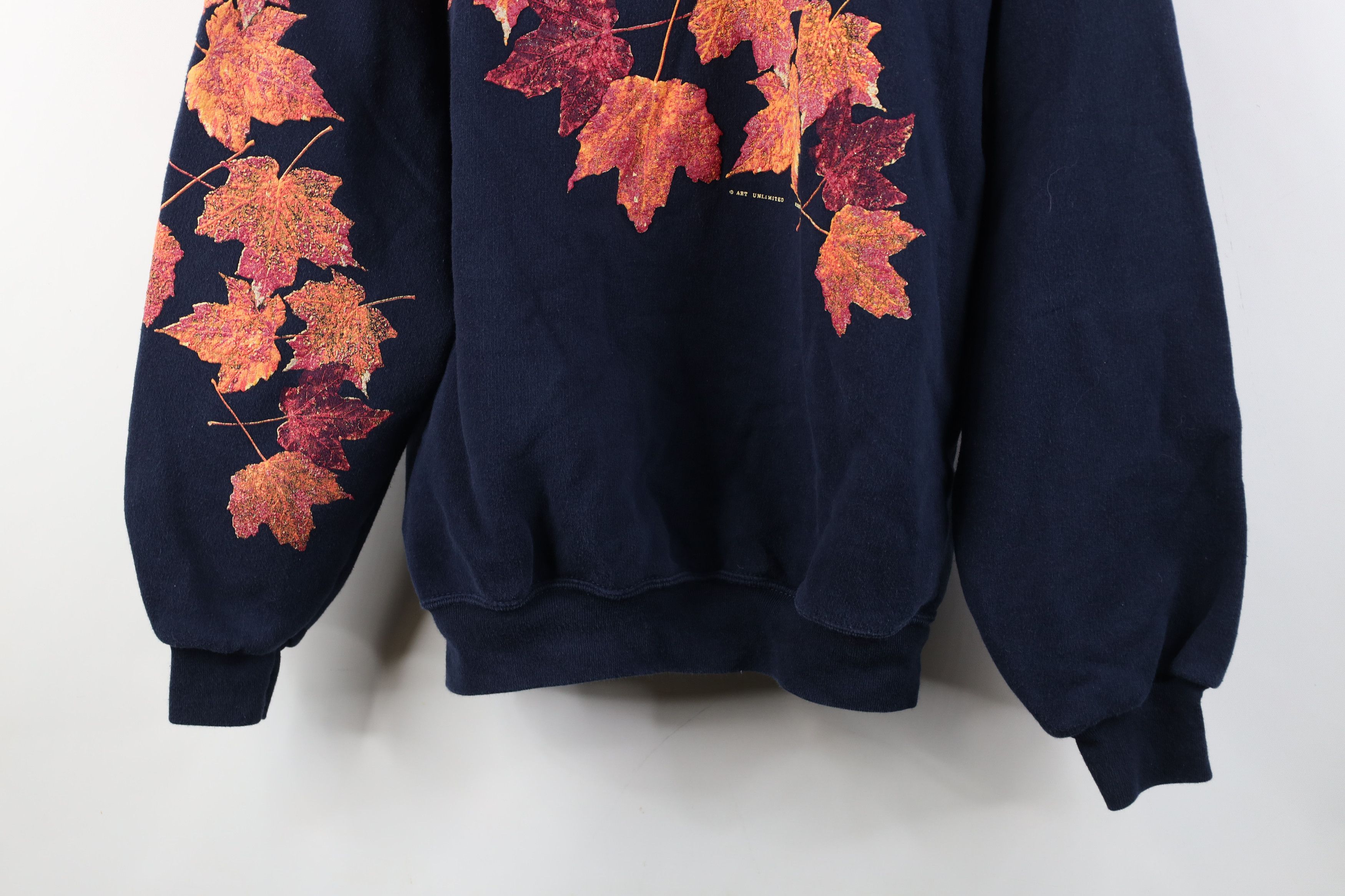 Vintage Vintage 90s Art Unlimited Print Turtleneck Sweatshirt USA Size L / US 10 / IT 46 - 3 Thumbnail