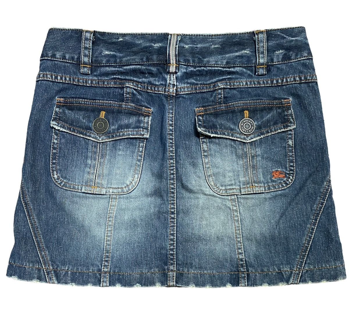 Burberry Burberry Blue Label Distressed Denim Mini Skirt | Grailed