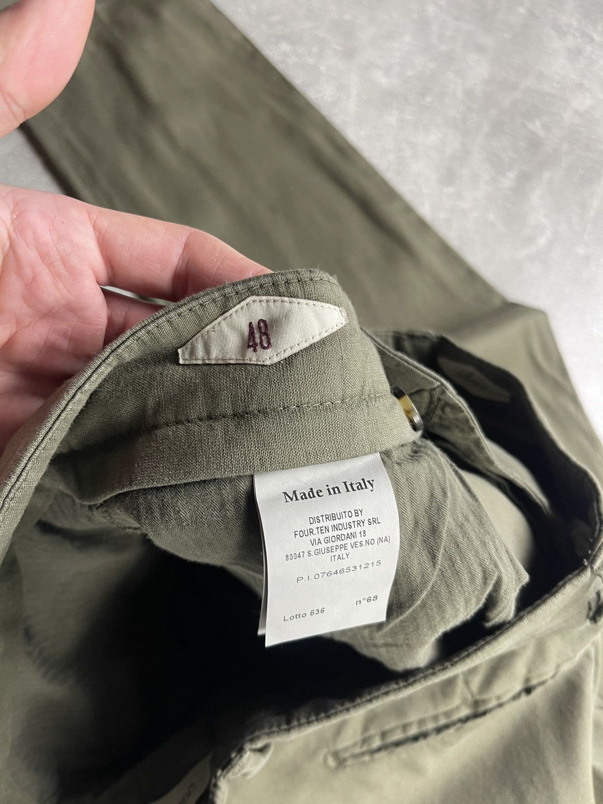 Other Quattro.decimi Olive Green Italian Avant Garde Cotton Pants Size US 32 / EU 48 - 11 Thumbnail