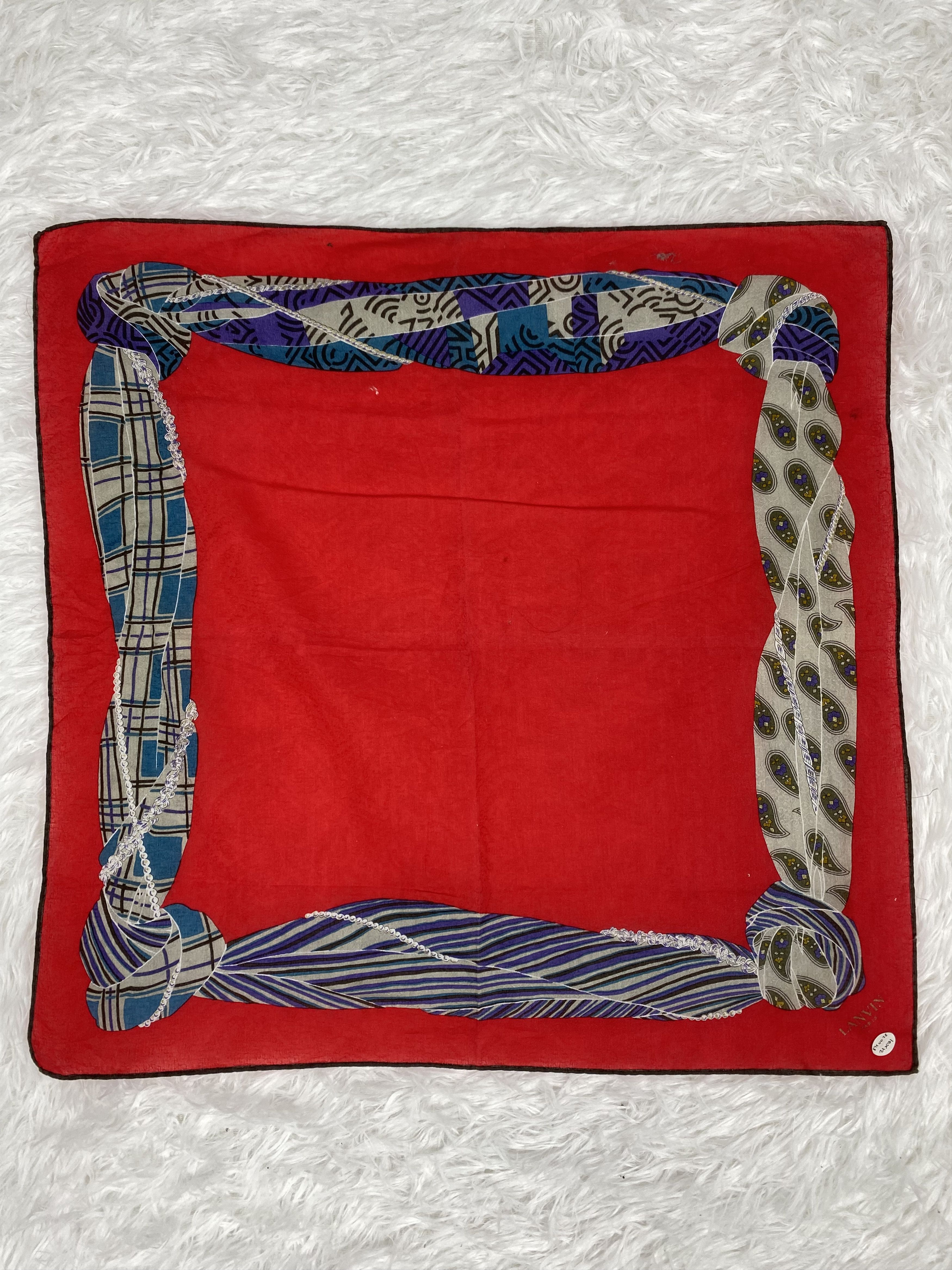 Lanvin × Vintage Vintage Lanvin Handkerchief PH0028 Size ONE SIZE - 3 Thumbnail