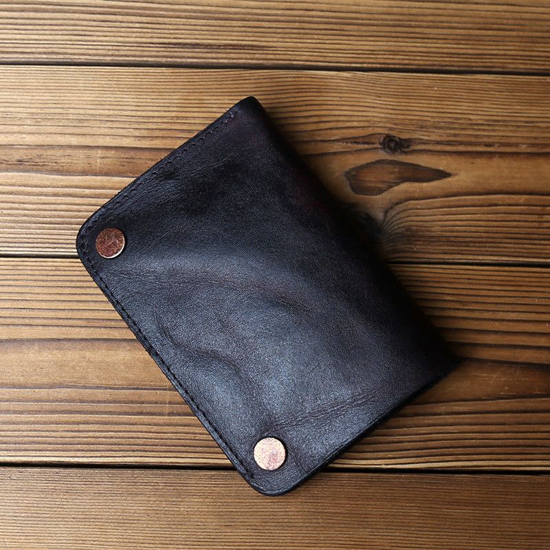 Japanese Brand Men's Leather Short Wallet Size ONE SIZE - 3 Thumbnail