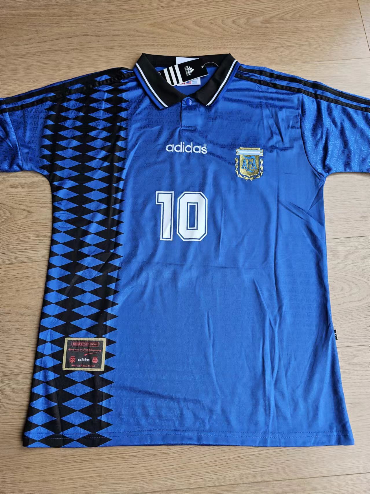 Other 1994 Argentina #10 Maradona Jersey Away M Size US M / EU 48-50 / 2 - 1 Thumbnail