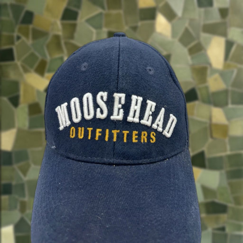Logo 7 Unbranded Baseball Hat Moosehead Outfitters Logo Embroidered Blue Cap Size ONE SIZE - 1 Thumbnail