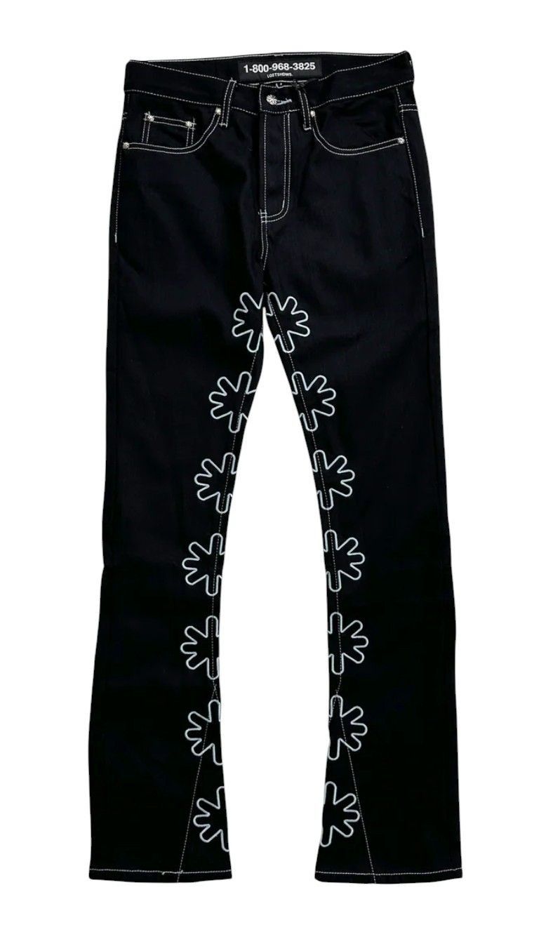 LOSTSHDWS Lost Shdws Black White Outline Denim Size US 32 / EU 48 - 1 Preview