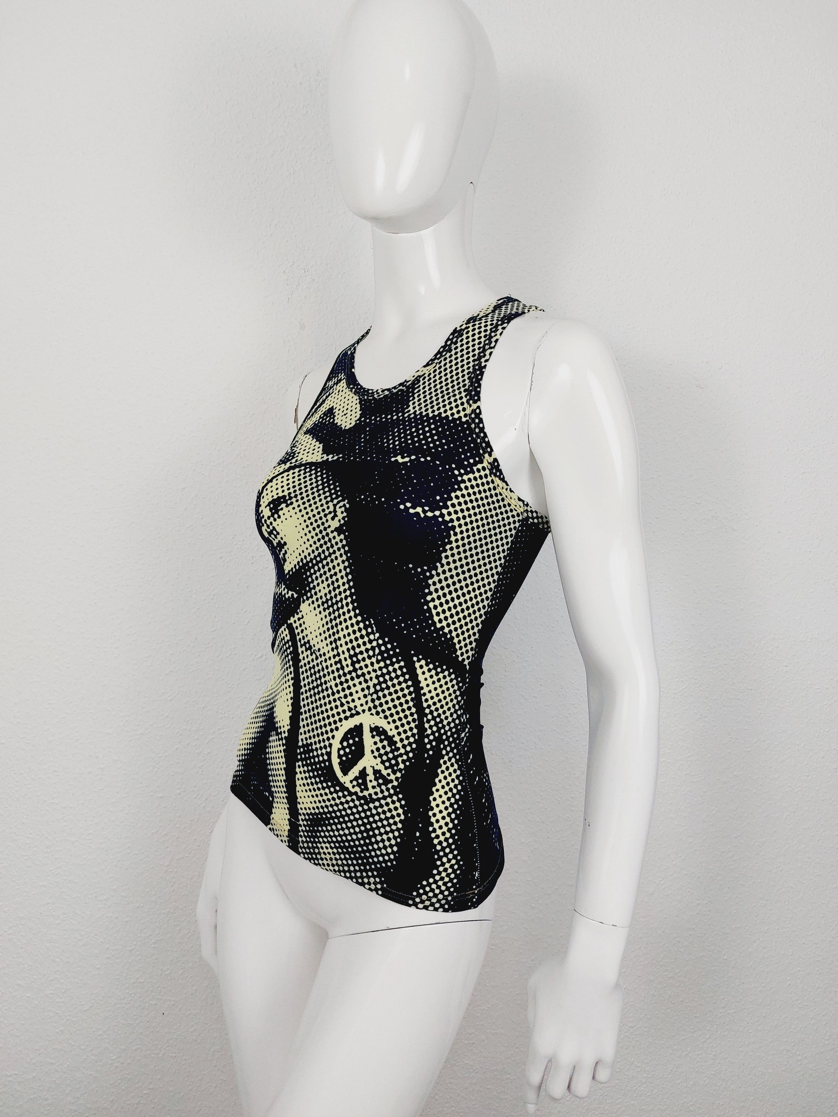 Jean Paul Gaultier Jean Paul Gaultier 1997 Anarchy Fight Racism Top Tee Size US XXS / EU 40 - 6 Thumbnail