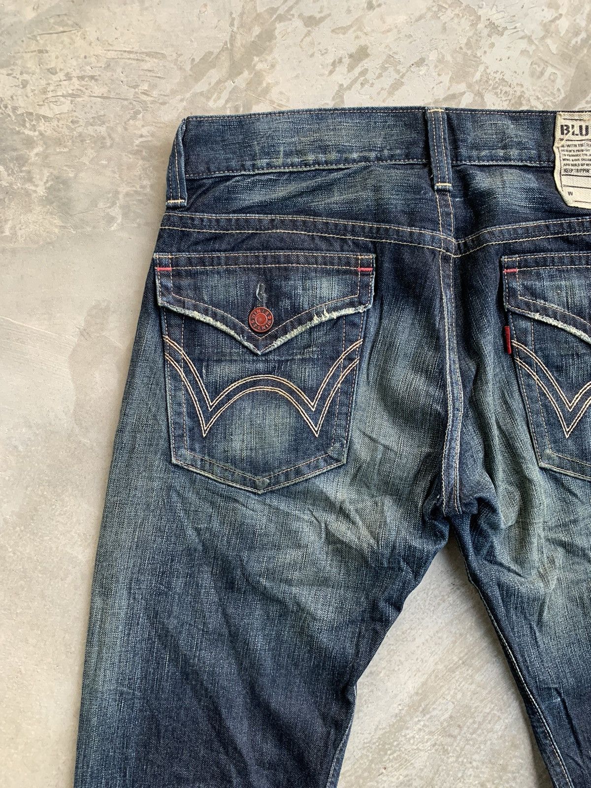 Edwin × Japanese Brand × Vintage Edwin Denim Blue Trip 503 Vintage Size US 34 / EU 50 - 12 Thumbnail