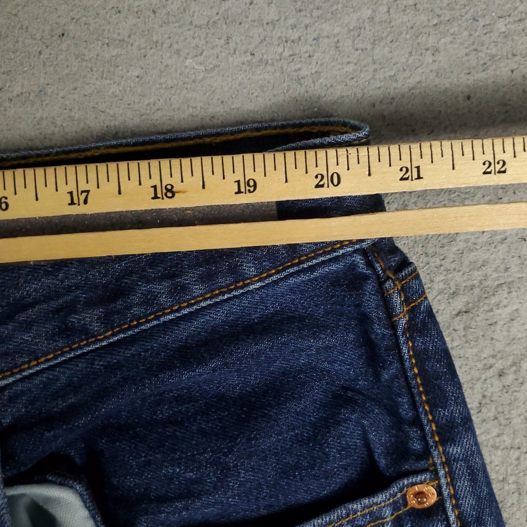 Levi's Levi's 501 Jeans Mens Regular Size 42x30 Blue Straight Leg Denim Pants Size US 42 / EU 58 - 3 Thumbnail