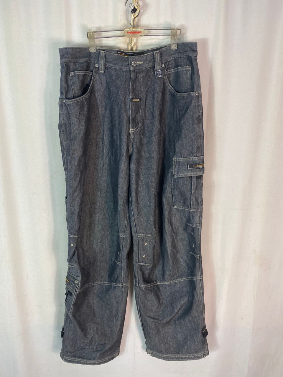 Other Freaky massive distressed denim baggy cargo pants Size US 36 / EU 52 - 2 Thumbnail
