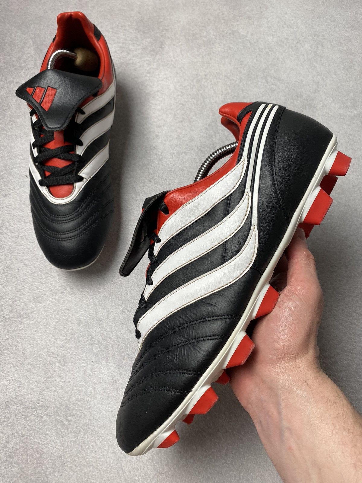 Vintage 🖤❤️ Vintage Adidas Predator TRX Firm Ground Soccer cleats Size US 12.5 / EU 45-46 - 9 Thumbnail