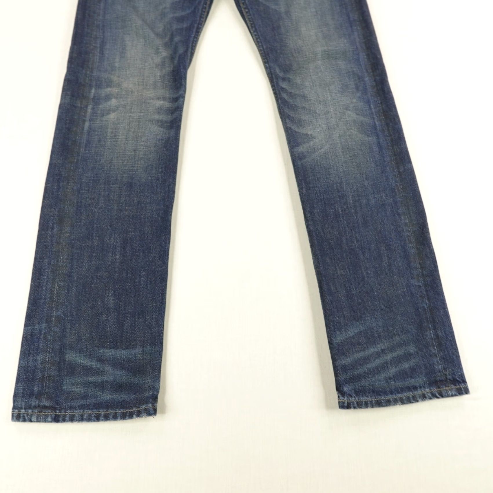 Allsaints AllSaints Jeans Mens 30 Blue Denim Button Fly Straight Leg Size US 31 - 3 Thumbnail