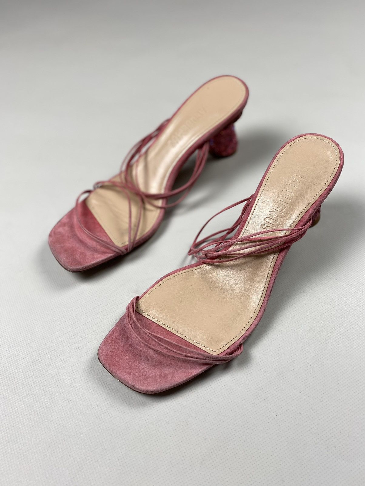 Jacquemus Jacquemus ladies suede strappy heels size 39 Size US 9 / IT 39 - 8 Thumbnail