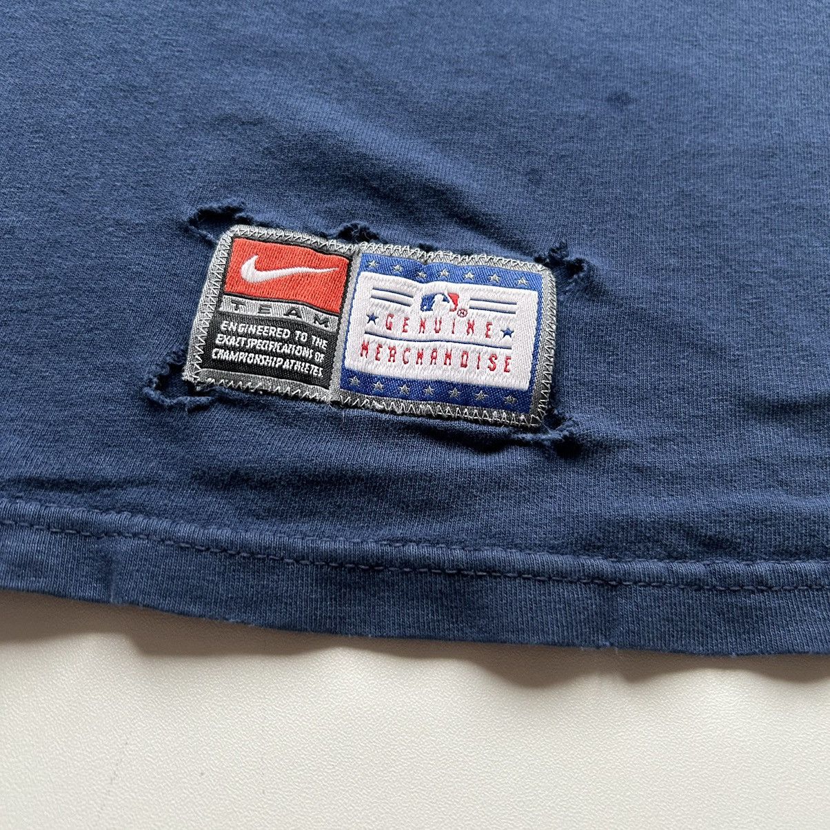 MLB Vintage 90s Nike Boston Red Sox MLB T Shirt Medium Rare Blue Size US M / EU 48-50 / 2 - 4 Thumbnail