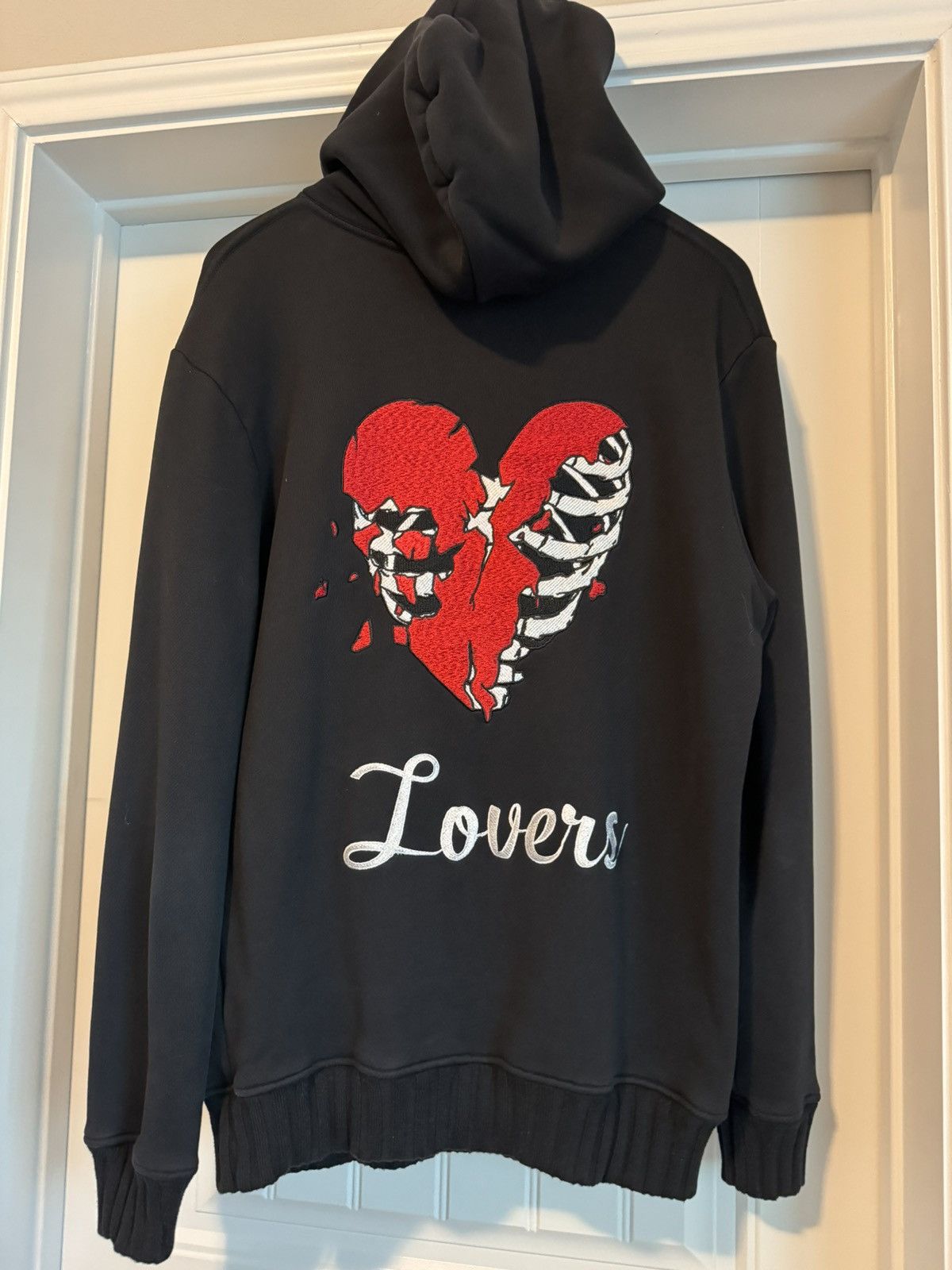 Amiri Amiri Lovers Cashmere Blend Hoodie Grailed