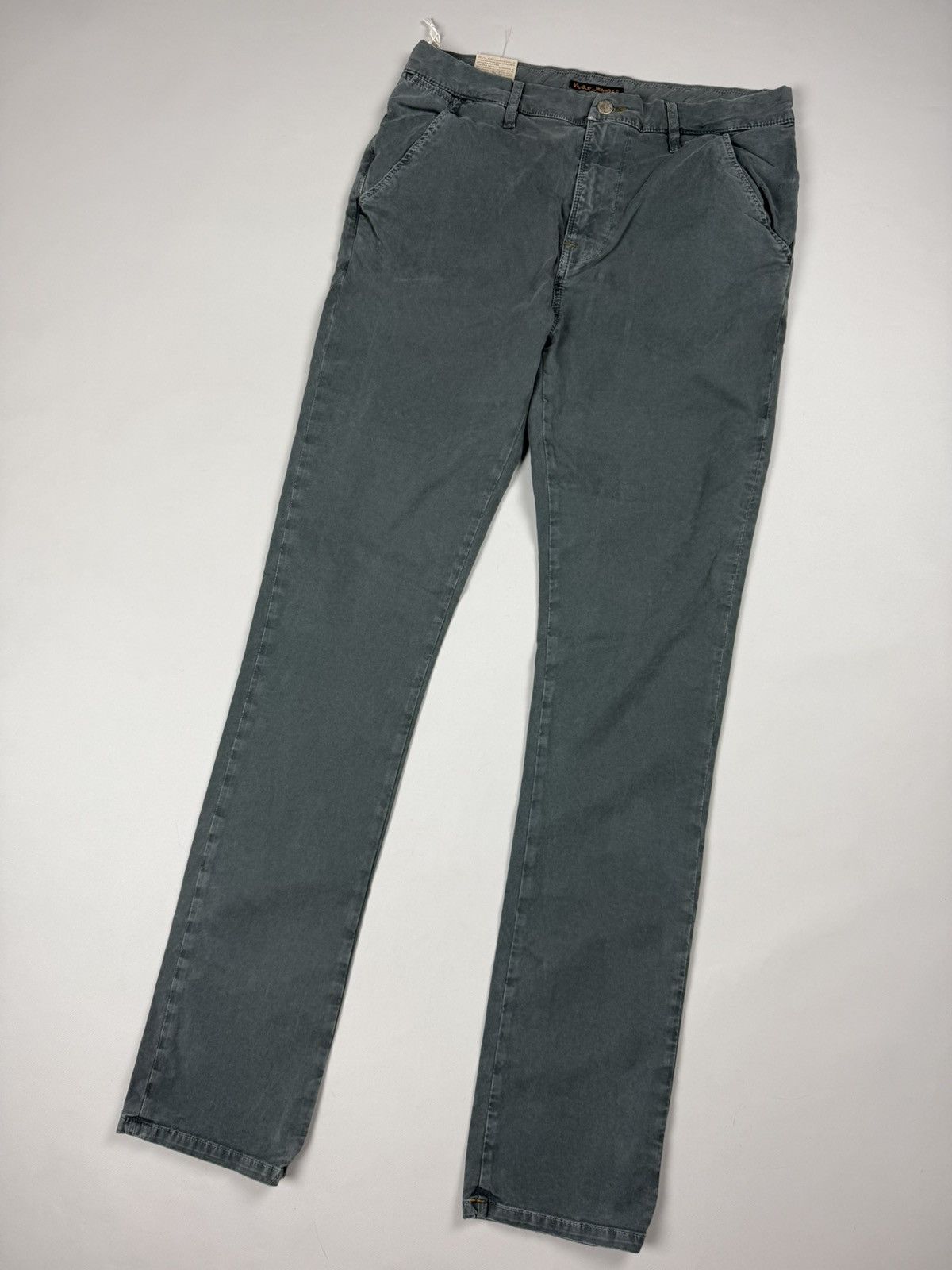 Nudie Jeans BNWT! Nudie Jeans Khaki Slim Concreted Chino Pants Trousers Size US 32 / EU 48 - 4 Thumbnail