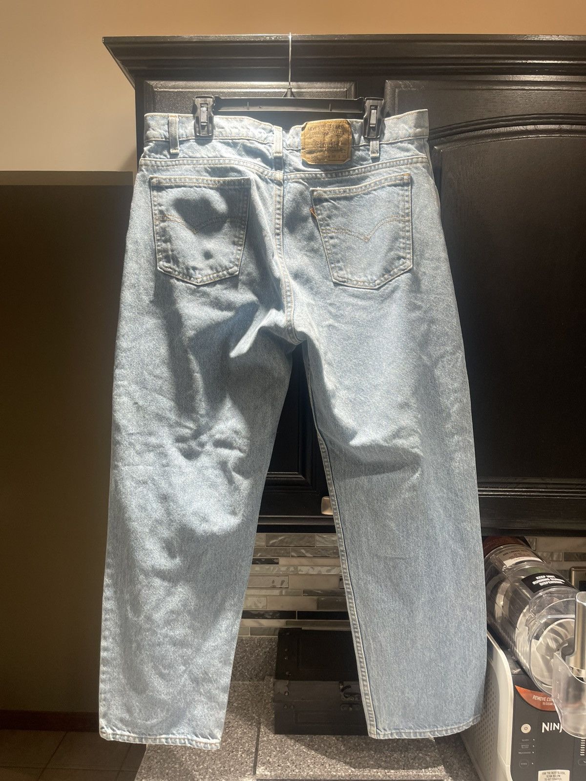Levi's Vintage 80s Levis 506 Orange Tab Jeans Mens 38x30 Faded Size US 38 / EU 54 - 3 Thumbnail