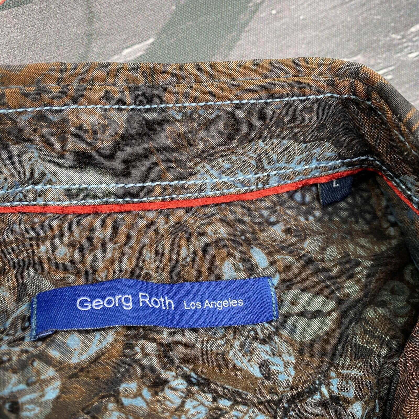 Other Georg Roth Pearl Snap Shirt Men Large Blue Western Cowboy Size US L / EU 52-54 / 3 - 4 Thumbnail