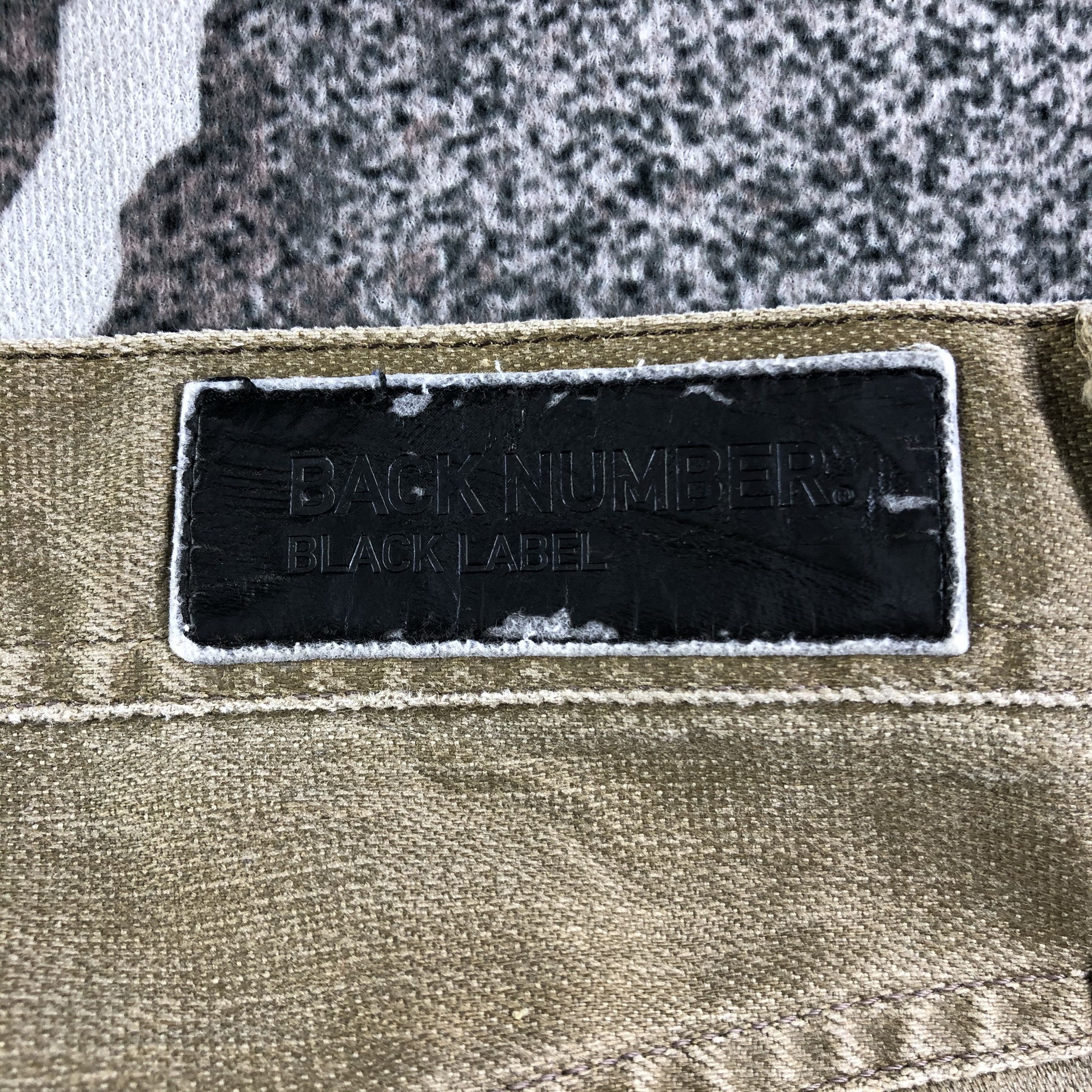 Japanese Brand Back Number Jeans Faded Green Denim KJ3156 Size US 33 - 5 Thumbnail