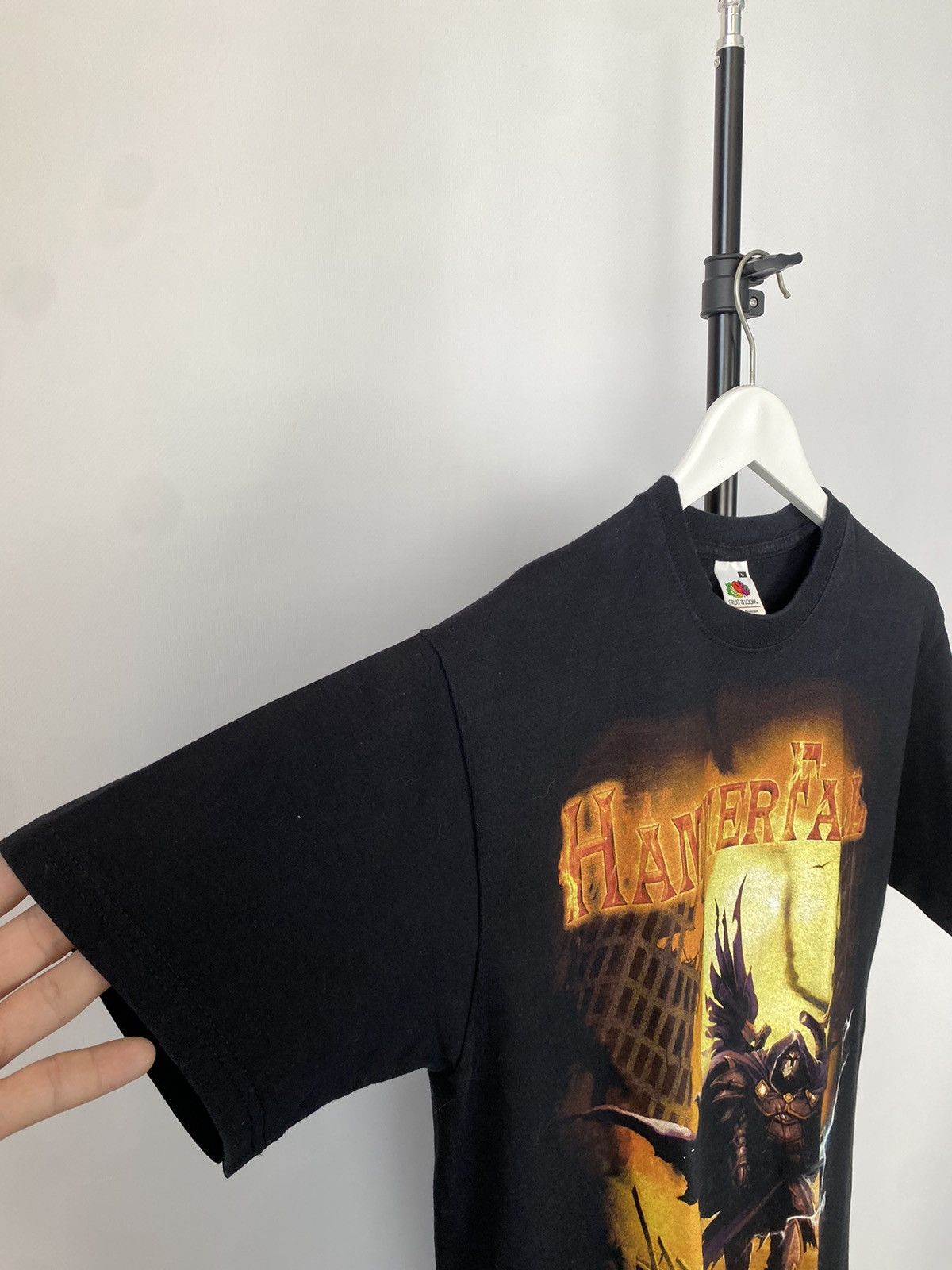 Band Tees × Vintage Vintage 2000s HAMMERFALL No Sacrifice, No Victory Tee Size US L / EU 52-54 / 3 - 8 Thumbnail