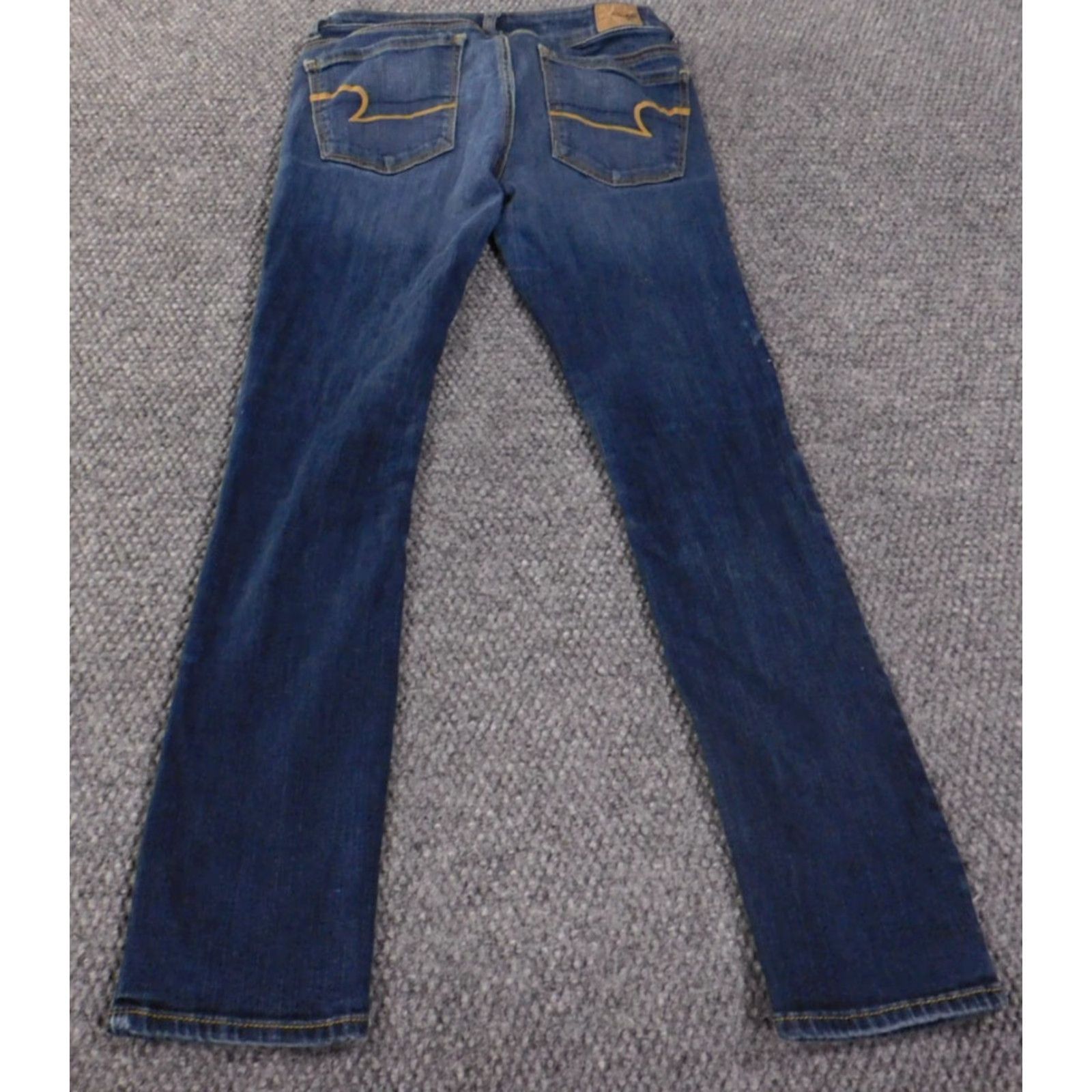 American Eagle Outfitters American Eagle Outfitters Jeans Skinny Womens Regular Size 2 Dark Blue Denim Slim Slimming Retro 27in Inseam Size 26" / US 2 / IT 38 - 7 Thumbnail