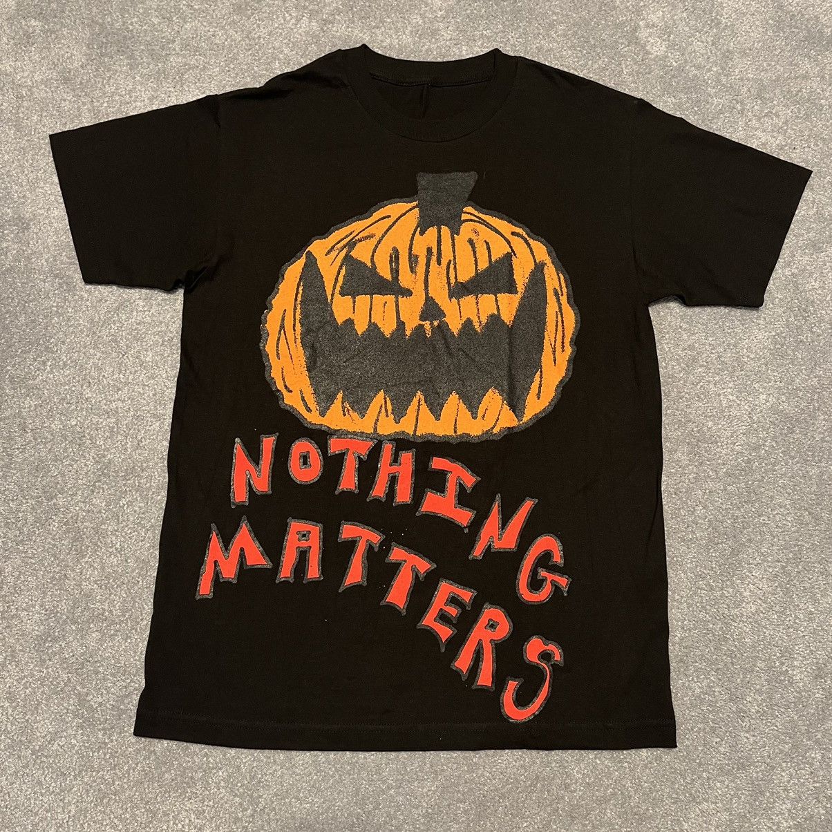 Pre-owned Asspizza New  Nothing Matters 2019 Pumpkin Graphic Tee Shirt In Black Orange