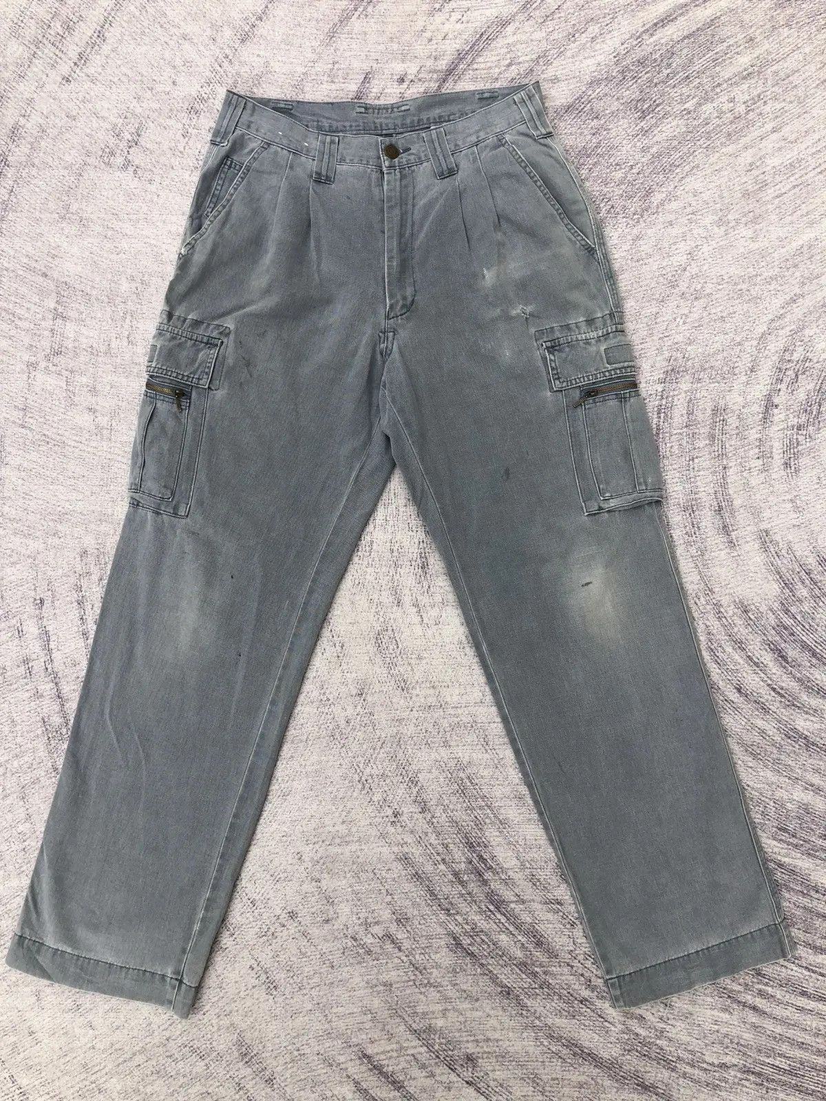 Japanese Brand Grand Cisco Faded Cargo Multipocket Utility Pants Size US 30 / EU 46 - 1 Thumbnail