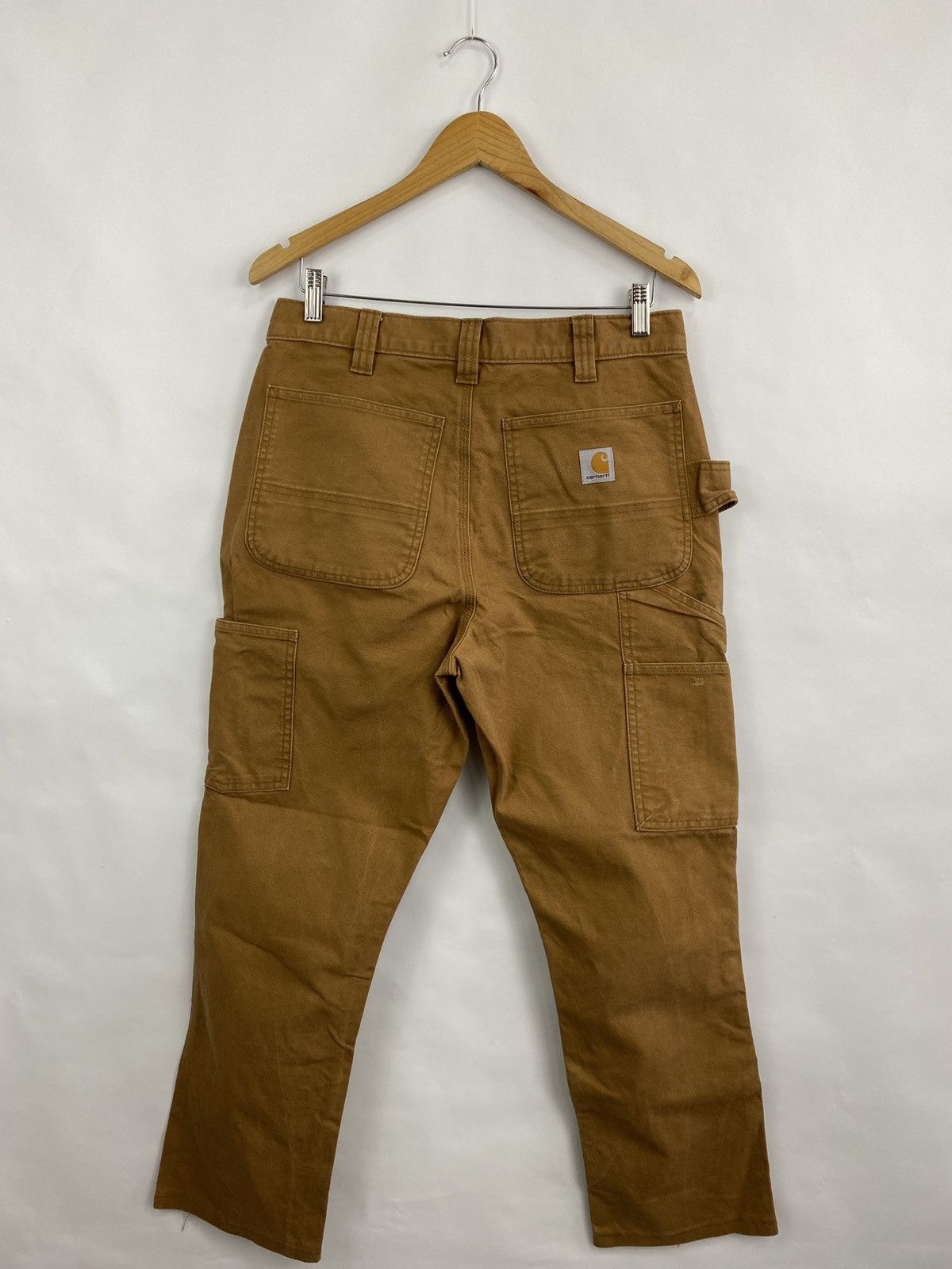 Carhartt 🇺🇸 Vintage 90s Carhartt Double Knees Brown Work Pants Y2K Size US 32 / EU 48 - 2 Thumbnail