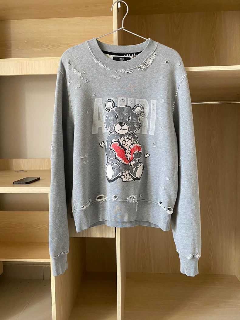 Amiri Amiri Heartbroken bear destroys sweatshirt long sleeves 250 Size US XS / EU 42 / 0 - 1 Thumbnail