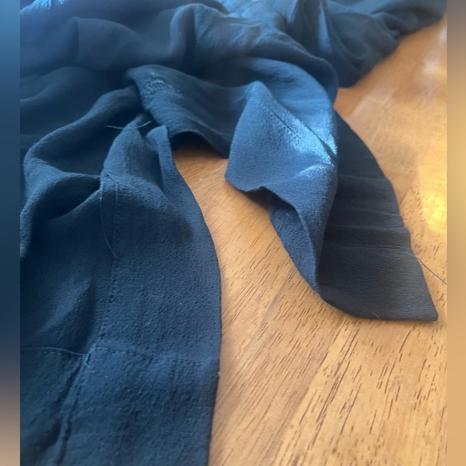 The Unbranded Brand Holding Horses blue/green maxi dress, 3/4 length sleeves, Lg Size L / US 10 / IT 46 - 2 Thumbnail