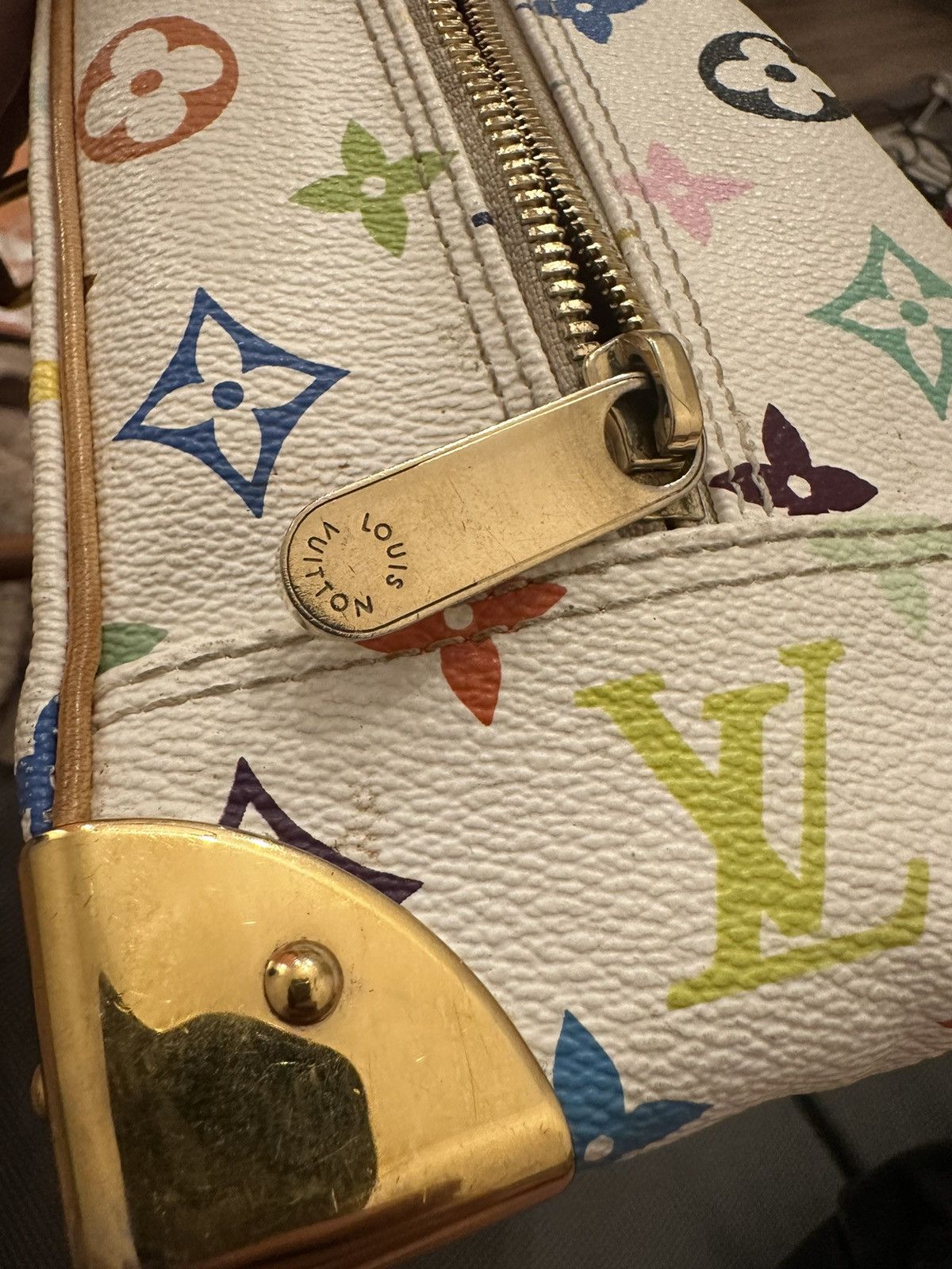Louis Vuitton × Takashi Murakami Louis Vuitton Trouville Handbag White Takashi Murakami print Size ONE SIZE - 10 Thumbnail