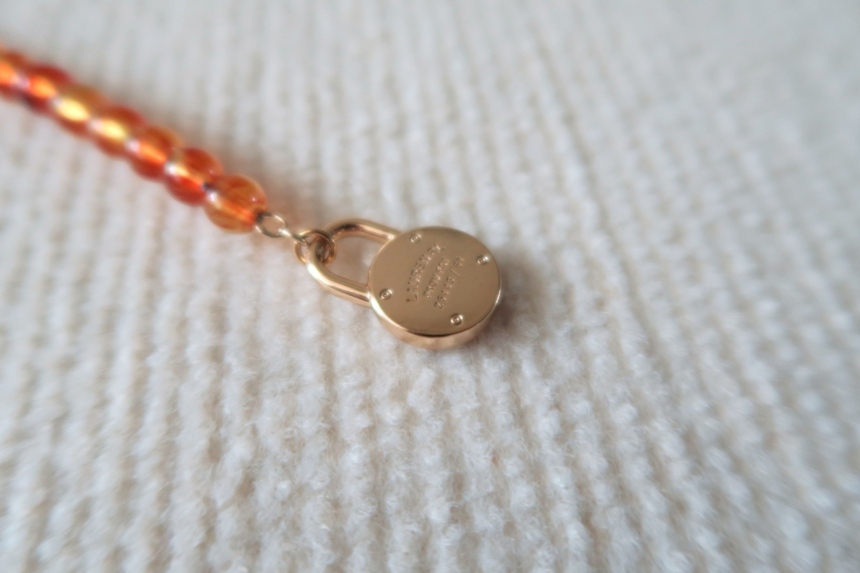 Ralph Lauren Ralph Lauren Unisex RL Polo Charm Brown Beaded Necklace Size ONE SIZE - 8 Thumbnail