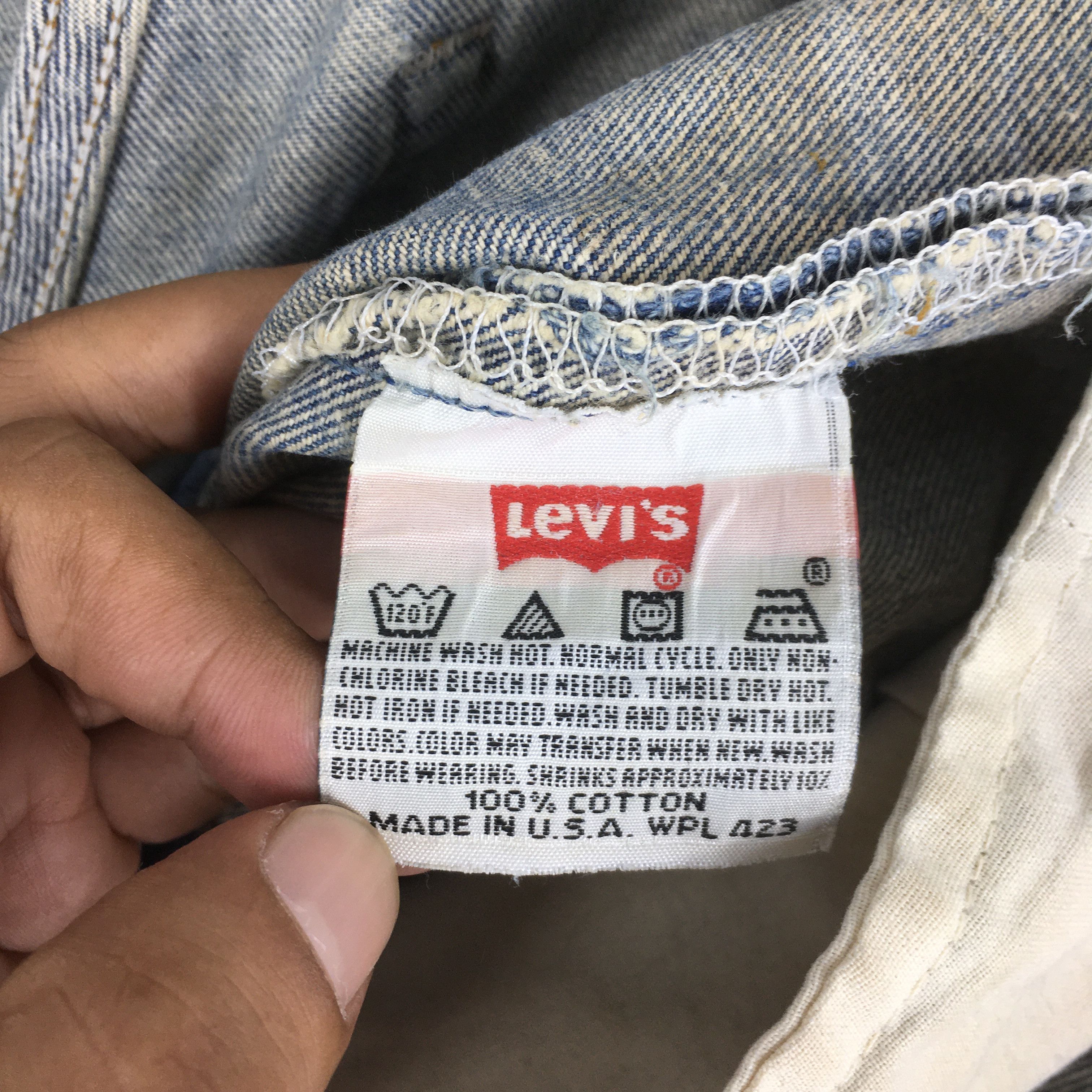 Levi's Size 30x32 Vintage 90s Levi's 501 Straight Cut Jeans S27 Size US 30 / EU 46 - 12 Thumbnail