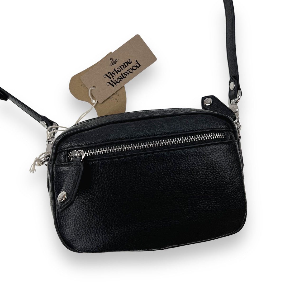 Vivienne Westwood Vivienne Westwood Anna Re-Vegan Grain Black Camera Bag Size ONE SIZE - 3 Thumbnail